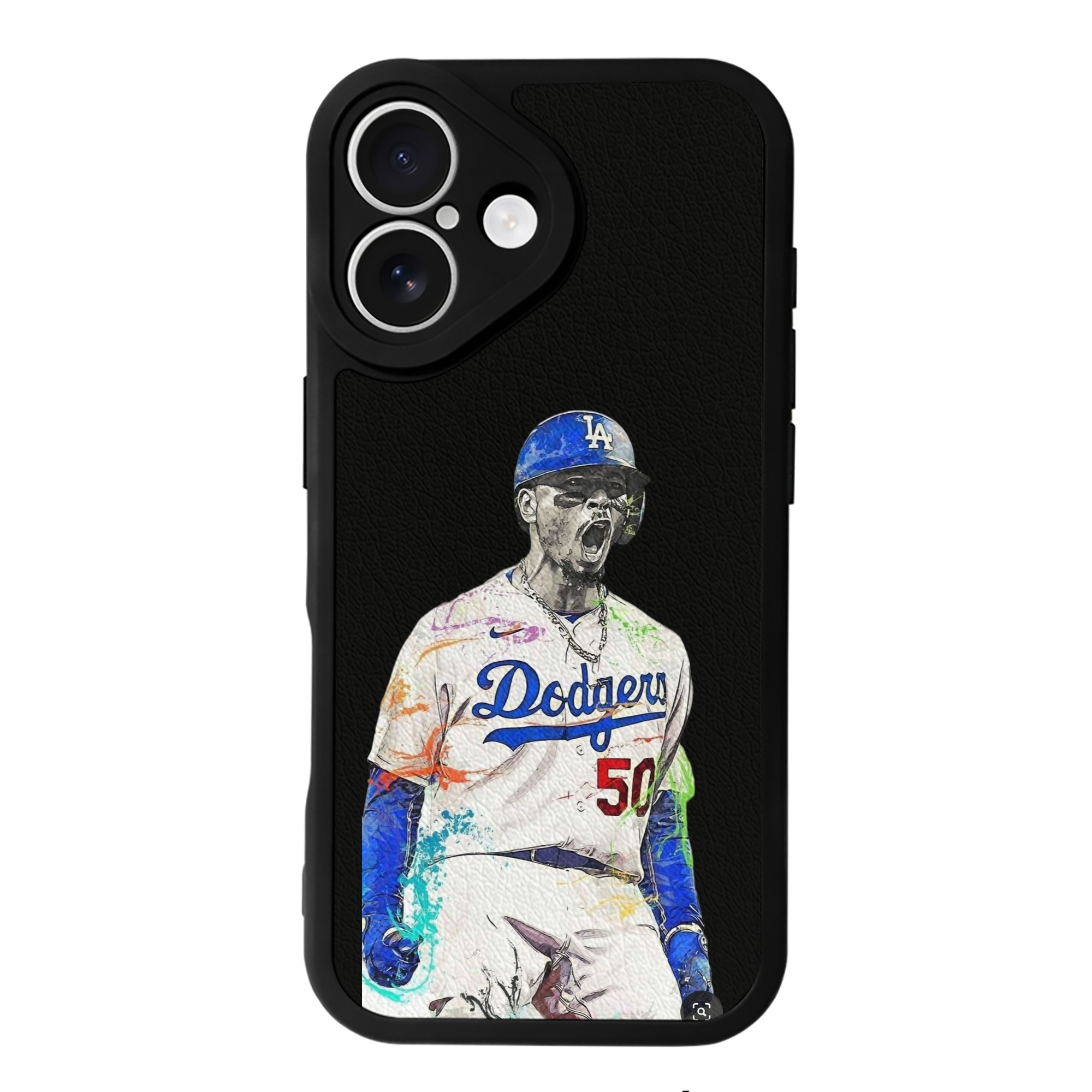  IPhone 16 Silicone Leather Case – UV Print, Lambskin Texture – Perfect Fit, Wireless Charging Compatible, Scratch Resistant, Precise Cutouts – Stylish Protection For IPhone 16